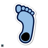 Tar Heel Foot Auto Magnet